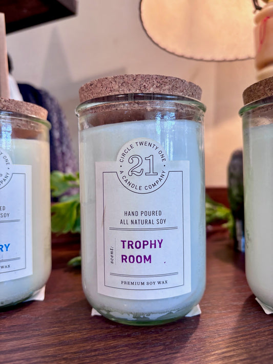 Trophy Room Circle 21 Candle