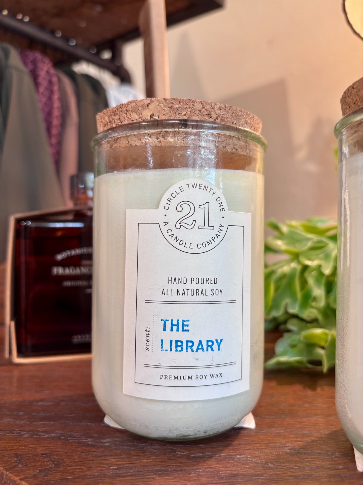 The Library Circle 21 Candle