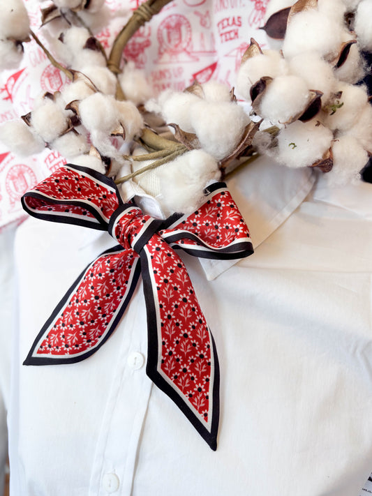 The Sideline Scarf - Red & Black