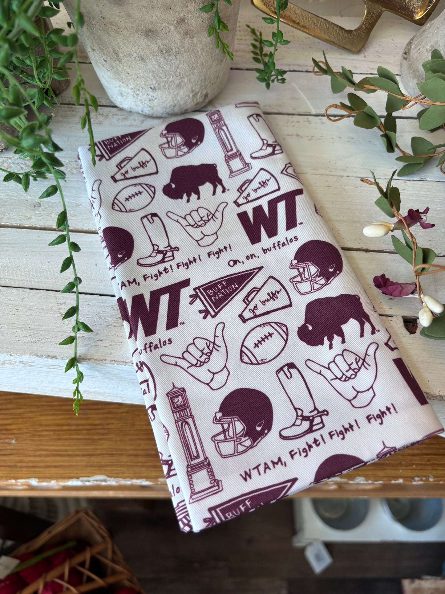 WTAMU Cotton Kitchen Towel