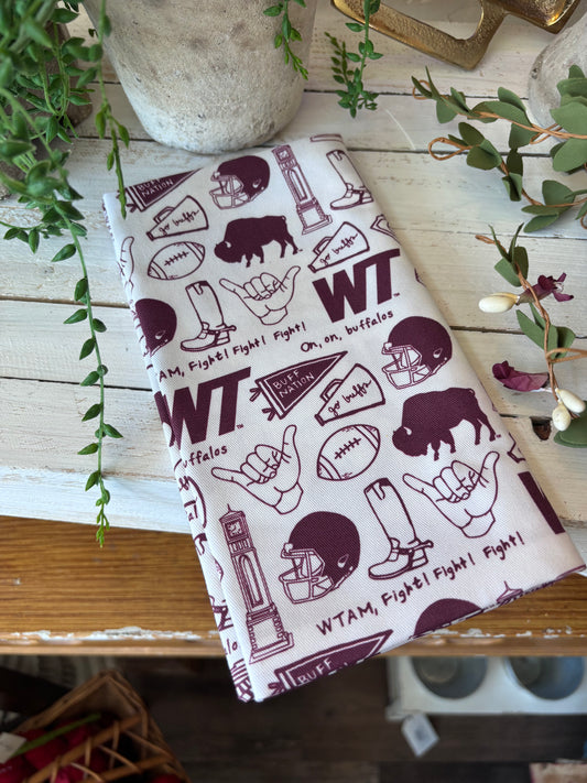 WTAMU Cotton Kitchen Towel