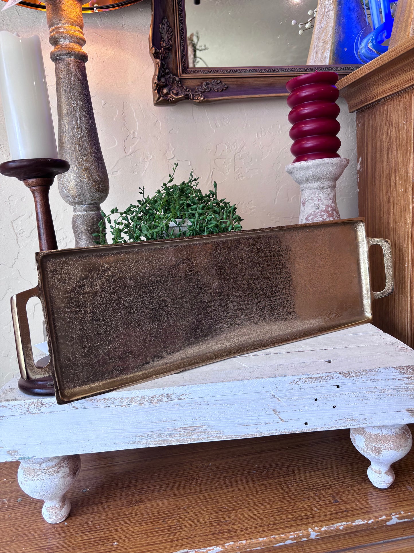 Epl Gold Large Rect Tray