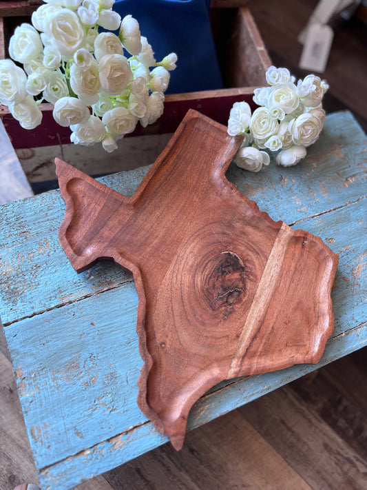 TEXAS Pride Acacia Wood Cutting Board