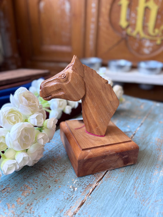 Wooden Rustic Horse Head