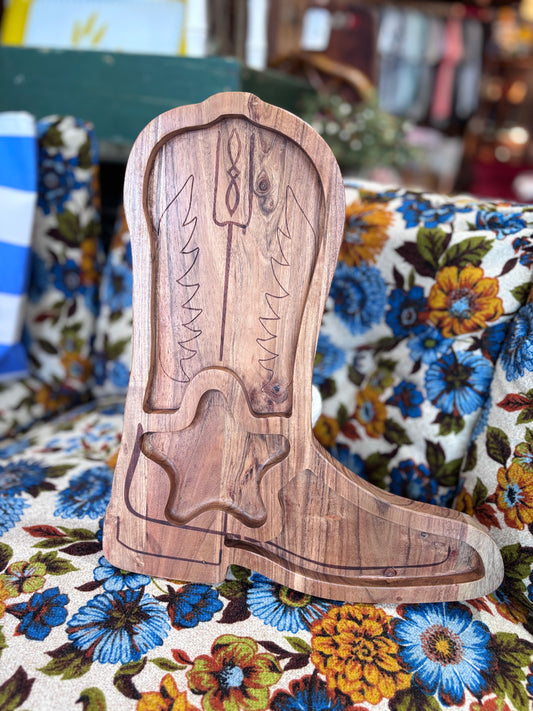 Wood Boot Tray