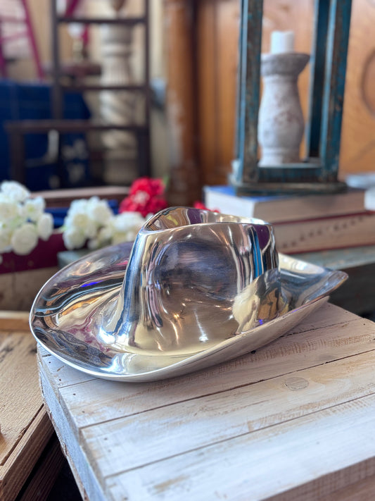 Cowboy Hat Snack Server Chip & Dip