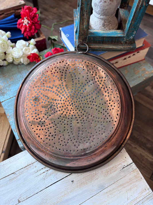 Large Copper Strainer