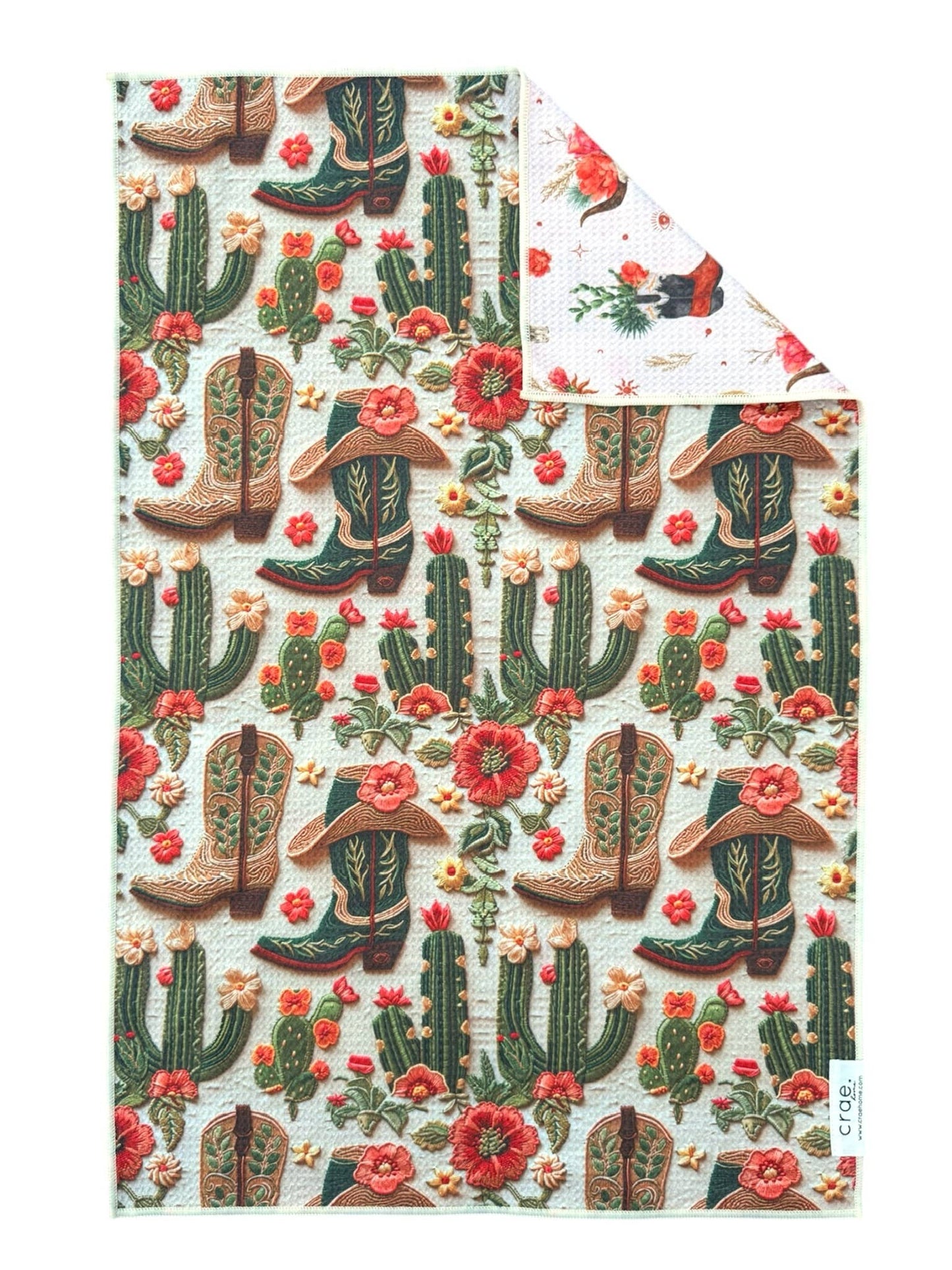 Cassity: Reversible Hand Towel: Cream / 19x29 / Hand Towel