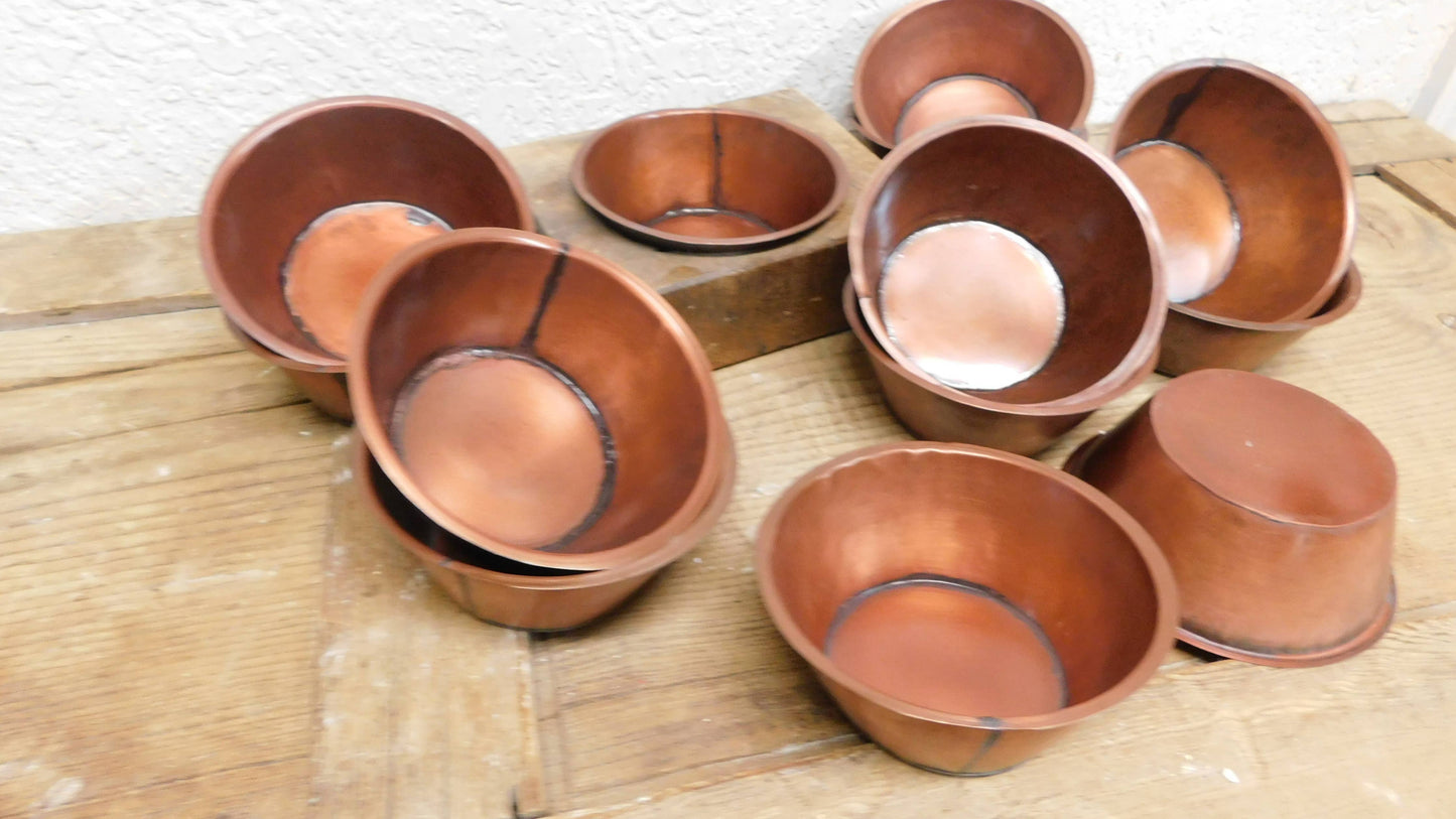 CLEARANCE-Cheese Mold Tin Inserts-Copper Tone-