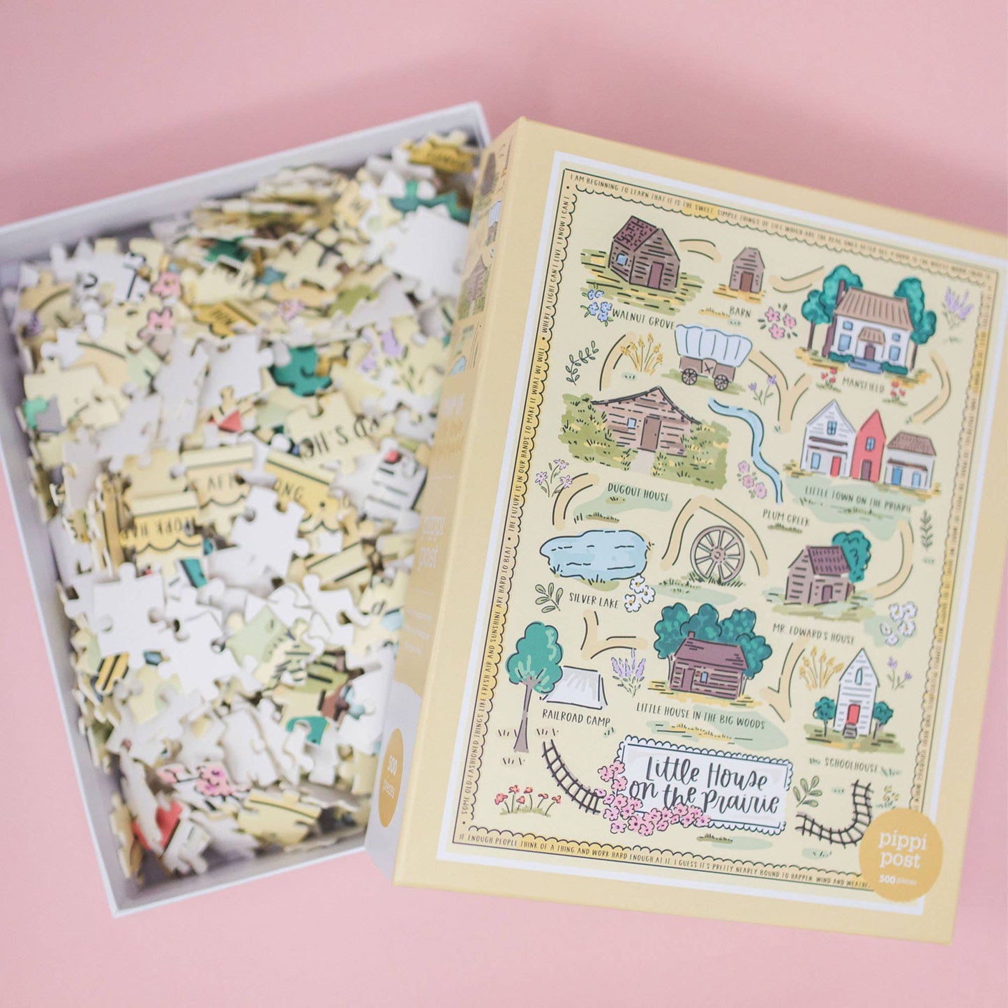 Little House on the Prairie Map - 500 Piece Jigsaw Puzzle