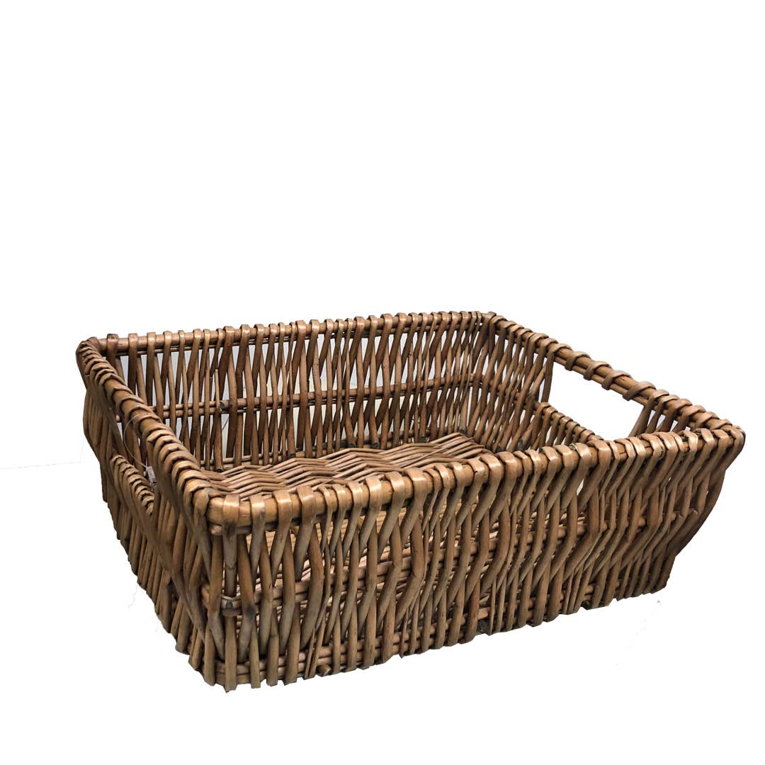 16 “ Rectangle Willow Tray honey stain