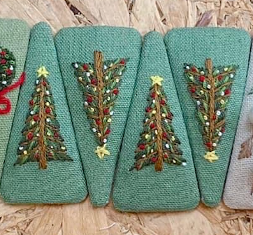 Xmas Theme Embroidered Hair Barrette, Christmas Collection: 2.