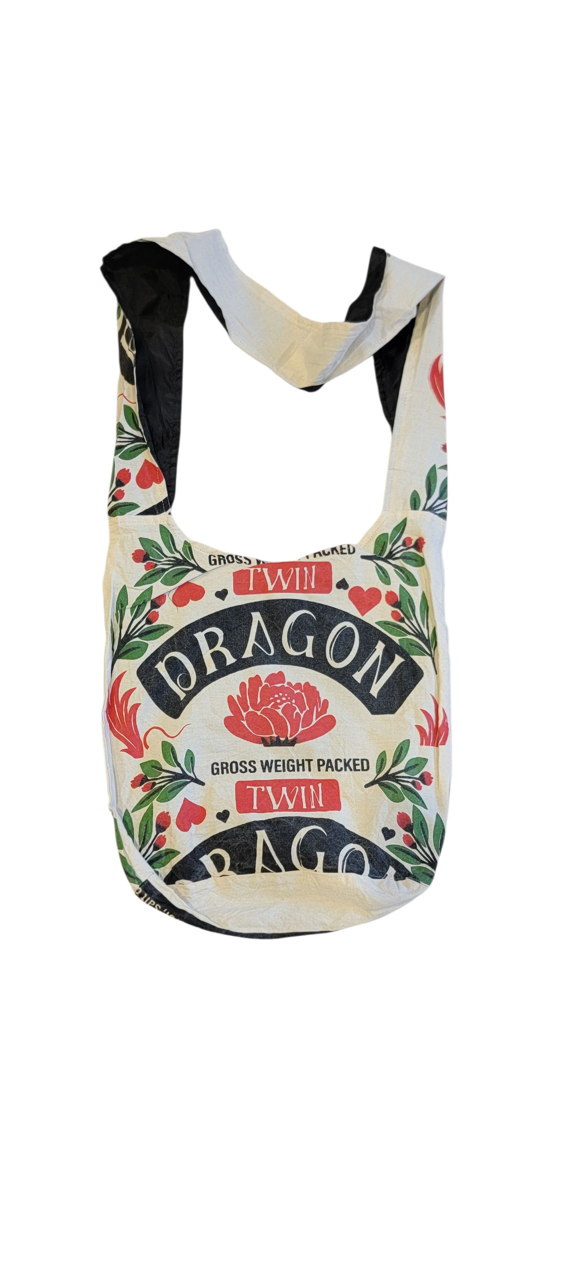 BA773 Reproduction of Flour Sack Vintage Cotton Lama Bag