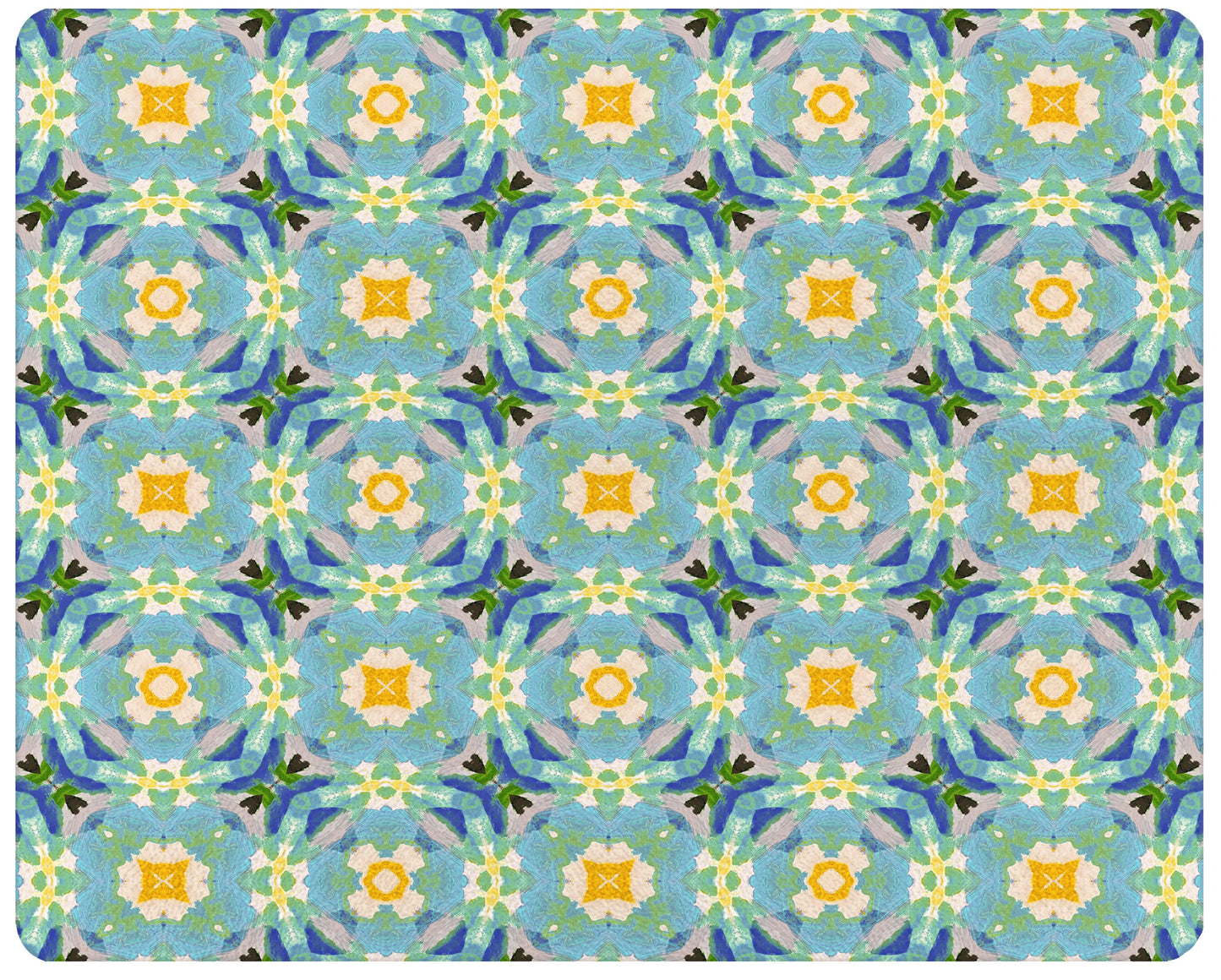 Chelsea Blue Laura Park Tempered Glass Cutting Board: Small Rectangle(8" x 11")