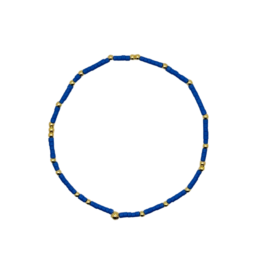 Royal Blue Bitty Bauble Bracelet