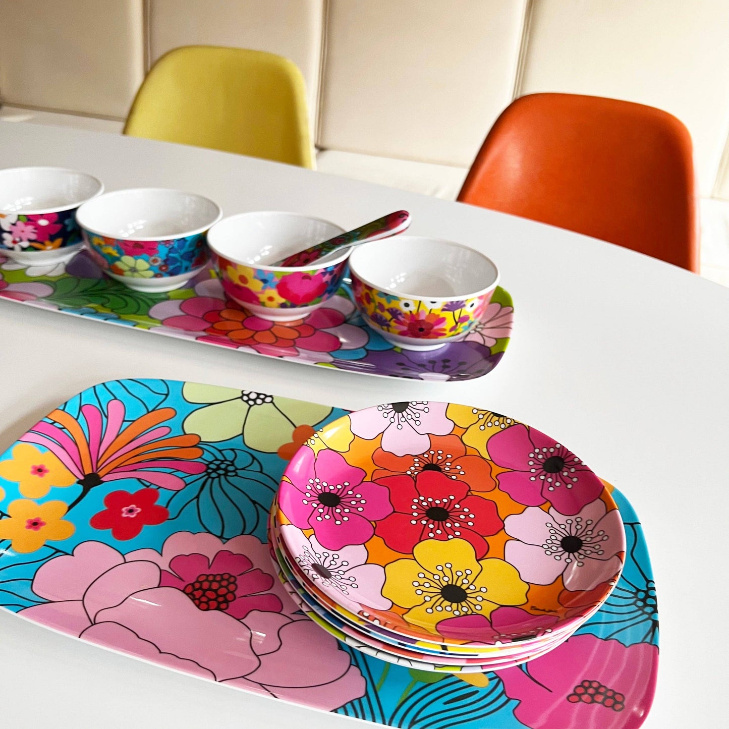 Garden Floral 13.75" Rectangular Platter