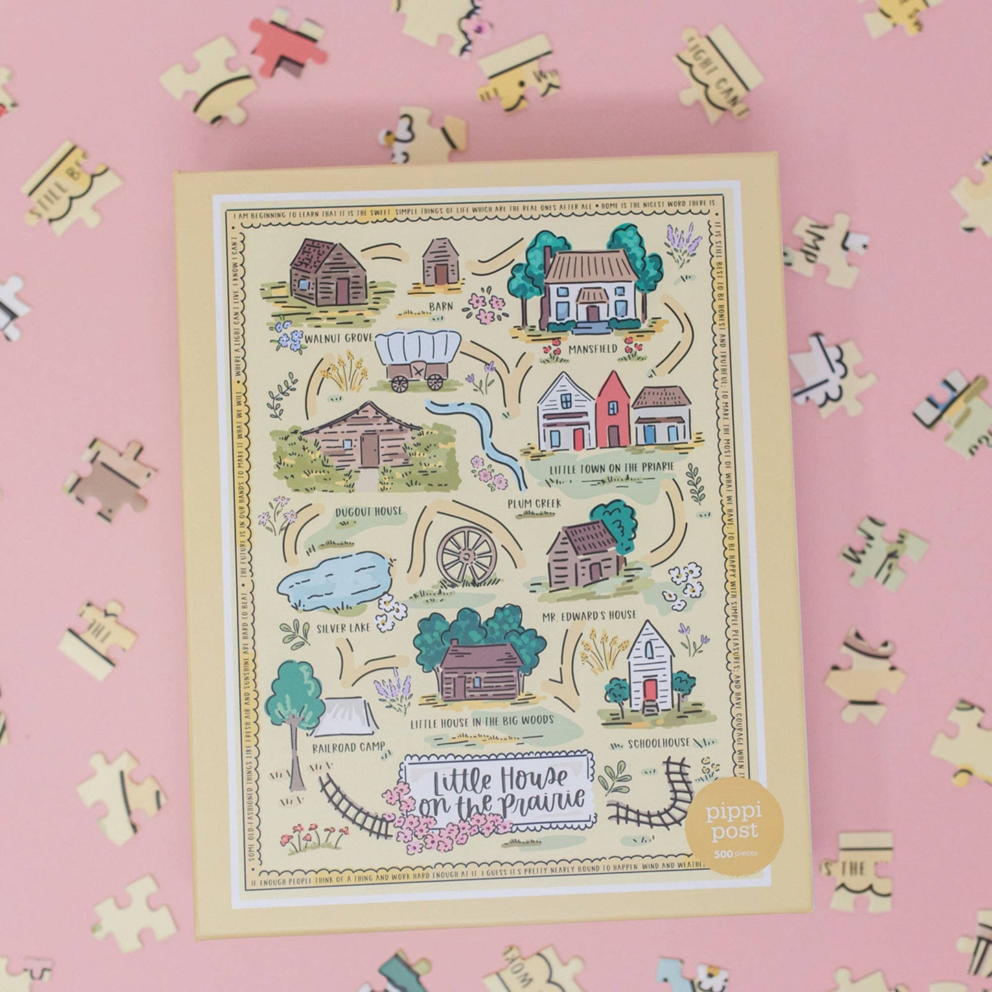 Little House on the Prairie Map - 500 Piece Jigsaw Puzzle