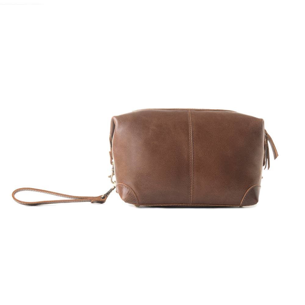 Drifter Leather Shaving Kit for Men in brown: Brown