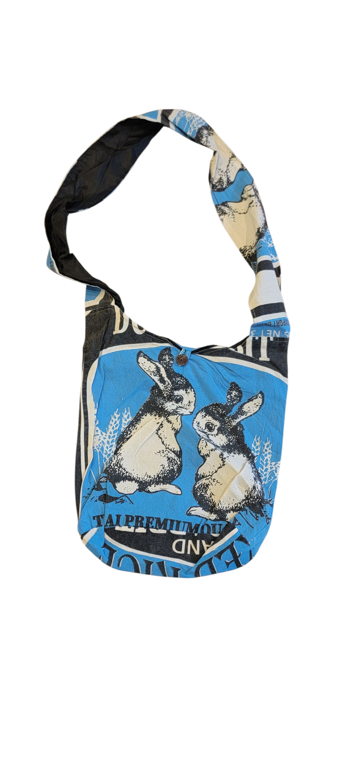BA773 Reproduction of Flour Sack Vintage Cotton Lama Bag
