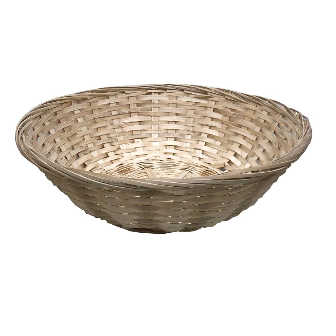 9.5" Handmade Woven Bamboo Bowl