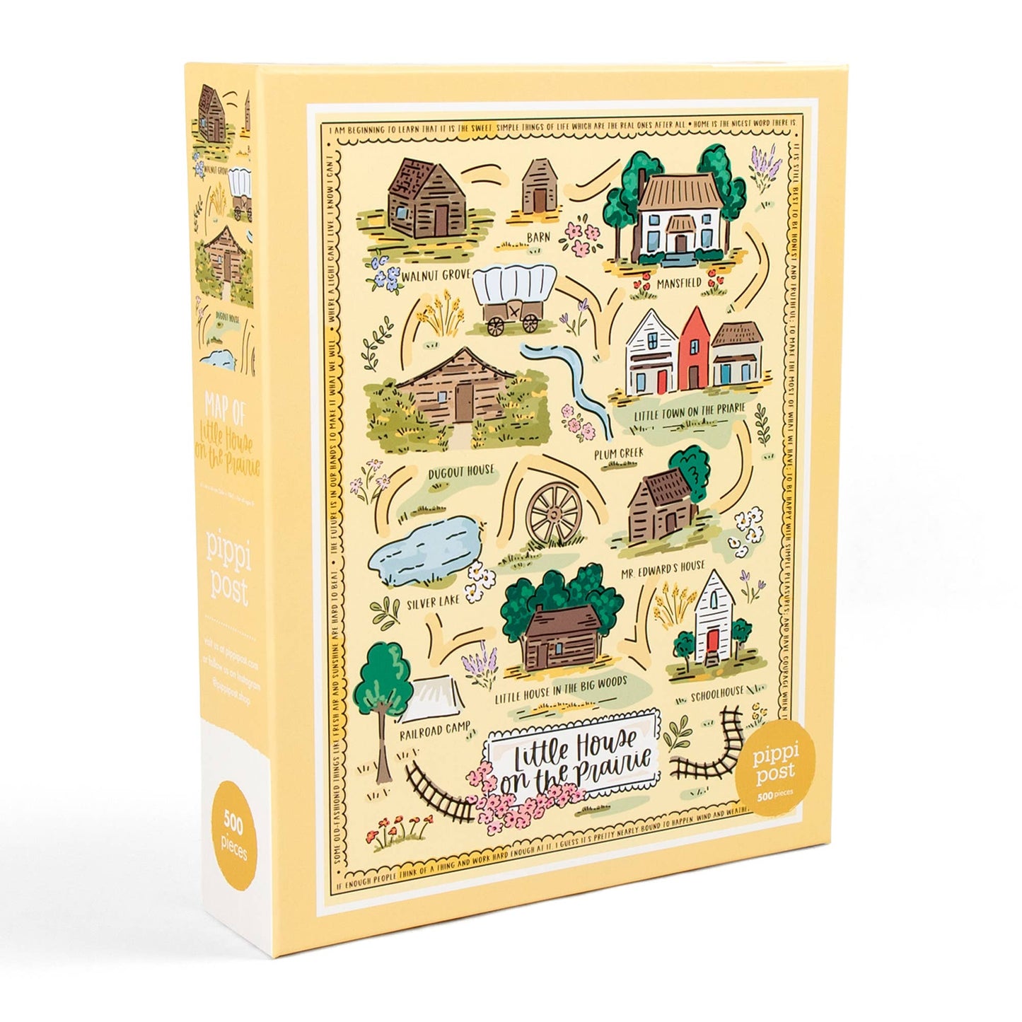 Little House on the Prairie Map - 500 Piece Jigsaw Puzzle