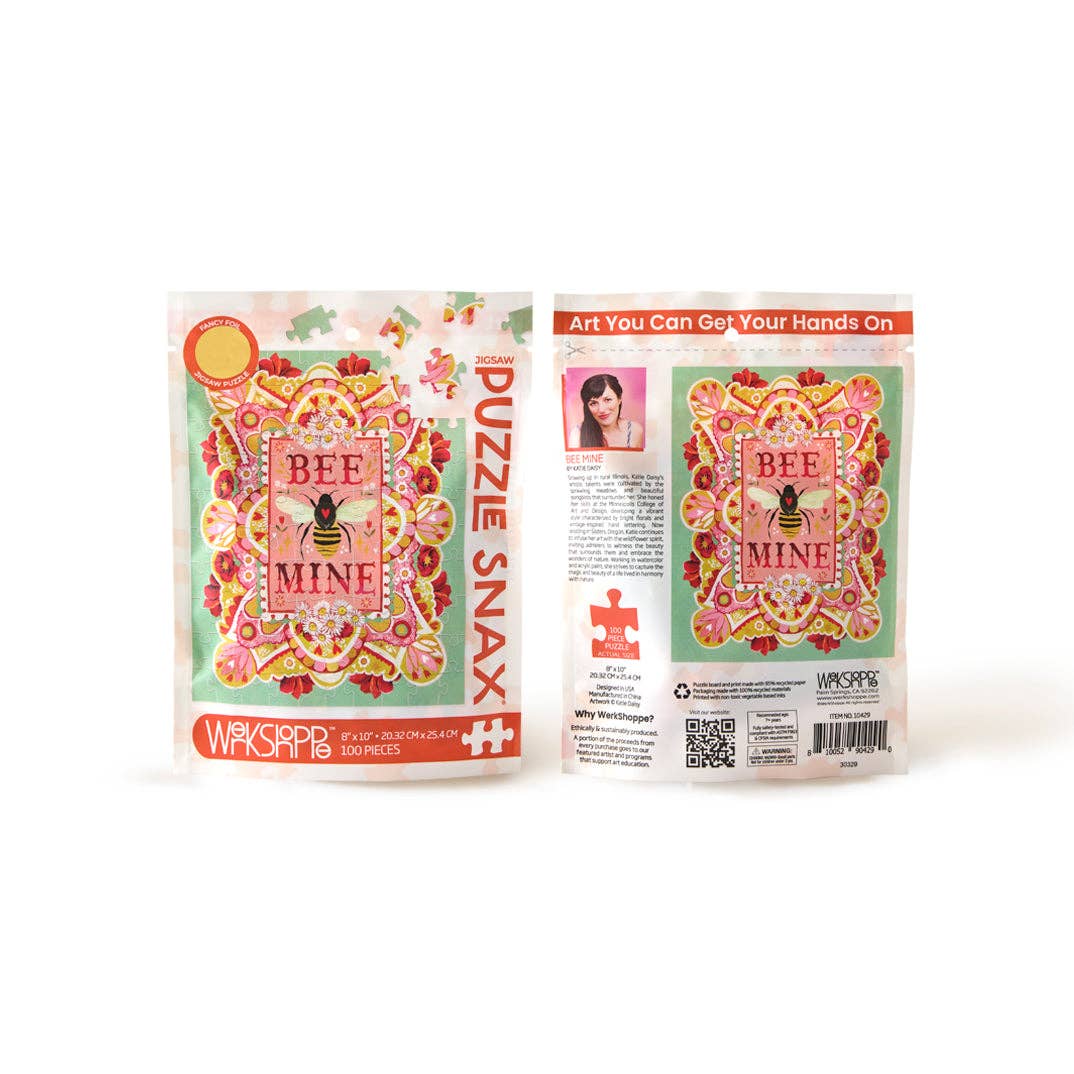 Bee Mine 100 Piece Puzzle Snax | Valentine's Day