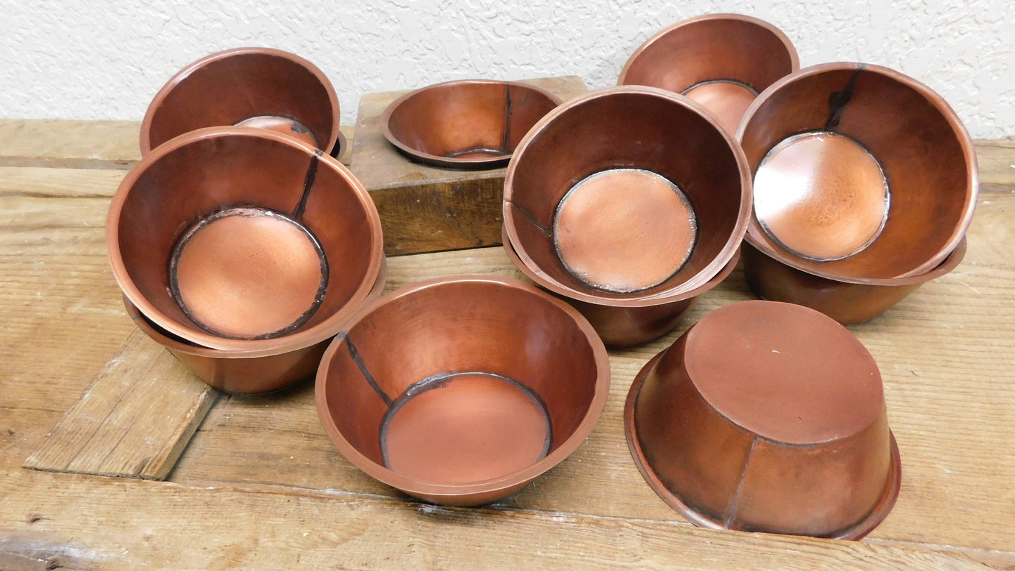 CLEARANCE-Cheese Mold Tin Inserts-Copper Tone-