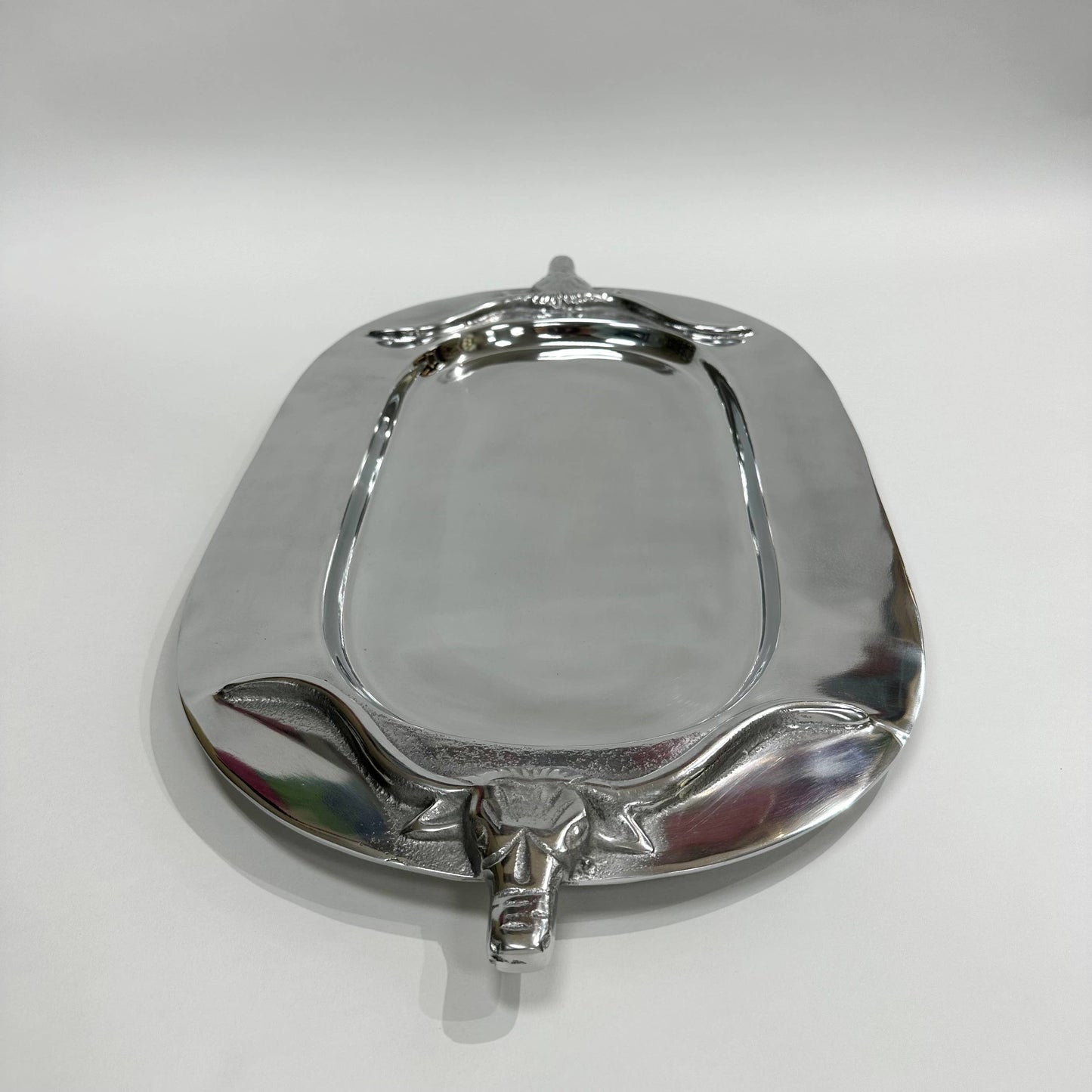 Silver Bull Tray Oval