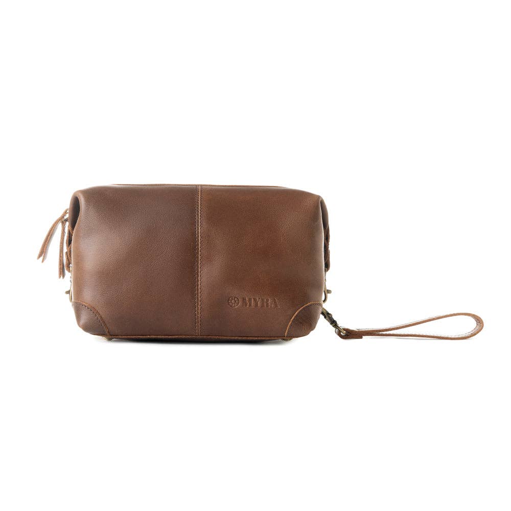 Drifter Leather Shaving Kit for Men in brown: Brown
