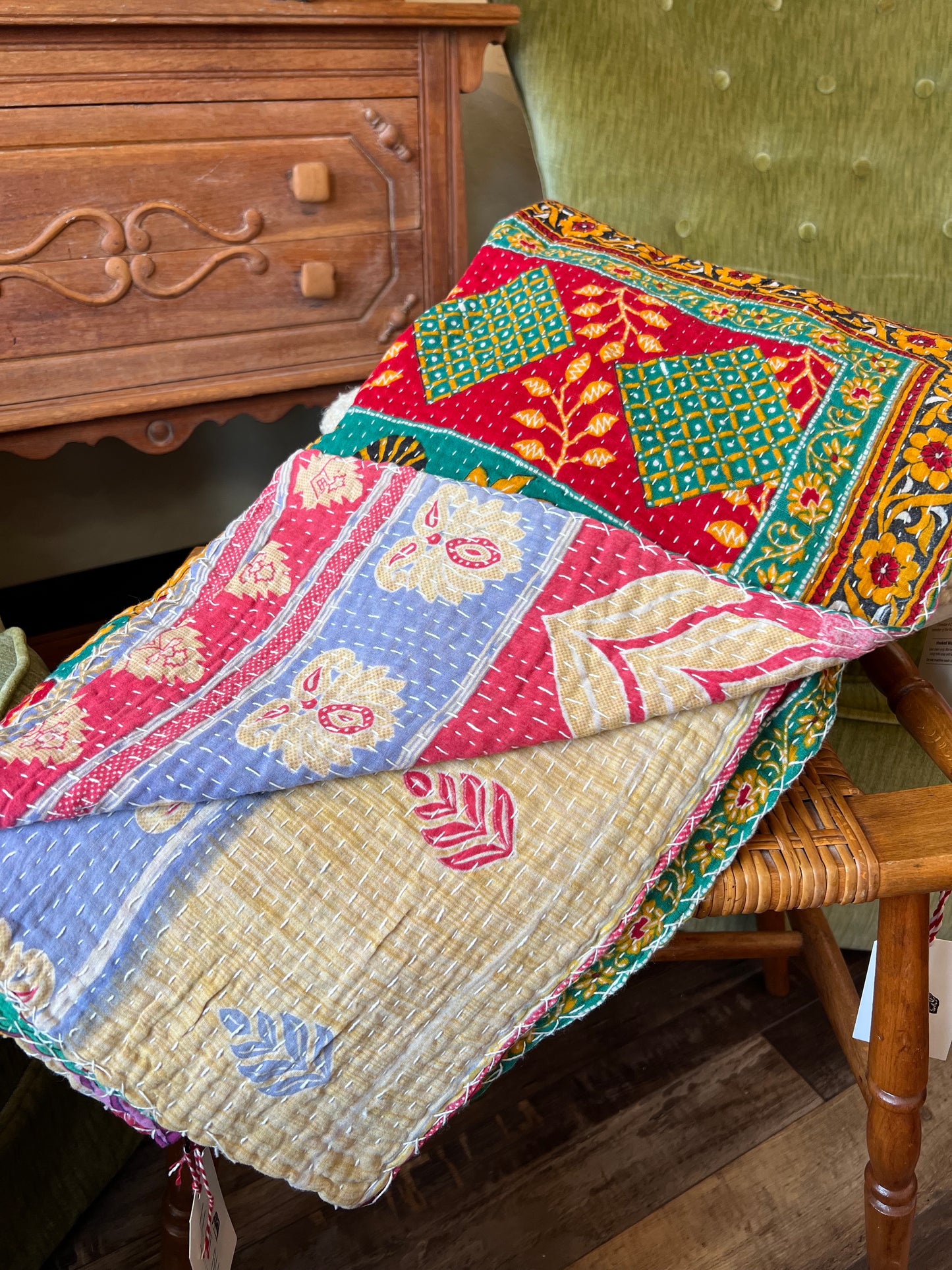 Kantha Throw